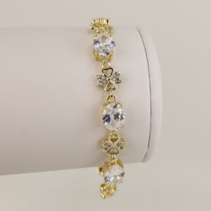 Bratara placata cu aur 14K model BB597 - 19 cm