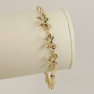 Bratara placata cu aur 14K model BB525 - 19 cm