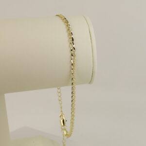 Bratara placata cu aur 14K model BB535 - 28 cm - glezna