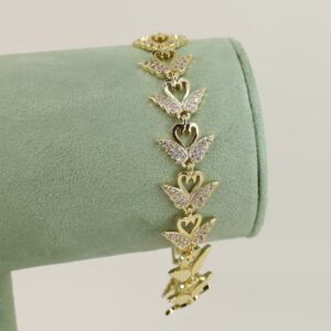 Bratara placata cu aur 14K model BB612 - 19 cm