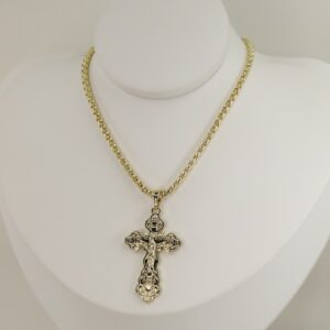 Lant cu pandativ placat cu aur 14K Model LL494 – 55 cm