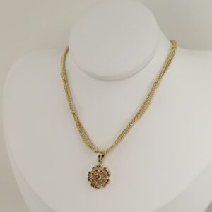 Lant cu pandativ placat cu aur 14K Model LL495 – 55 cm