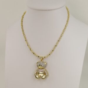 Lant cu pandativ placat cu aur 14K Model LL464 – 50 cm