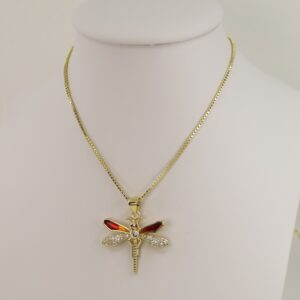 Lant cu pandativ placat cu aur 14K Model LL461 – 50 cm