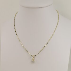 Lant cu pandativ placat cu aur 14K Model LL470 – 60 cm