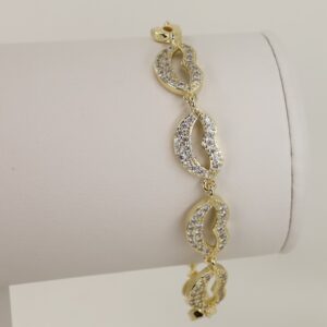 Bratara placata cu aur 14K model BB656 - 19 cm