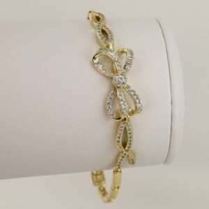 Bratara placata cu aur 14K model BB650 - 19 cm