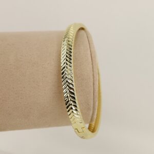 Bratara placata cu aur 14K model BB543 - diametru 7 cm