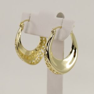 Cercei placati cu aur model CC111 - dimensiune 2,5 cm