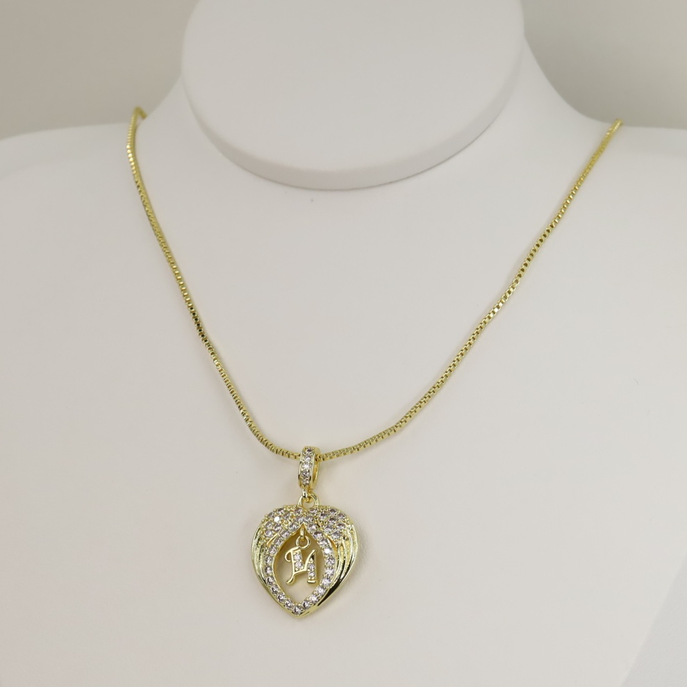 Lant cu pandativ placat cu aur 14K Model LL522 – 50 cm