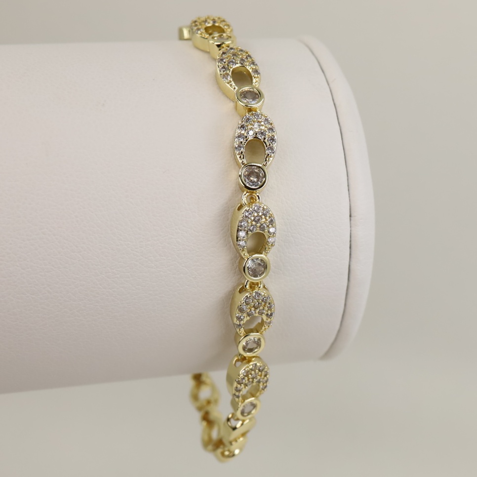 Bratara placata cu aur 14K BB702 - dimensiune 19 cm