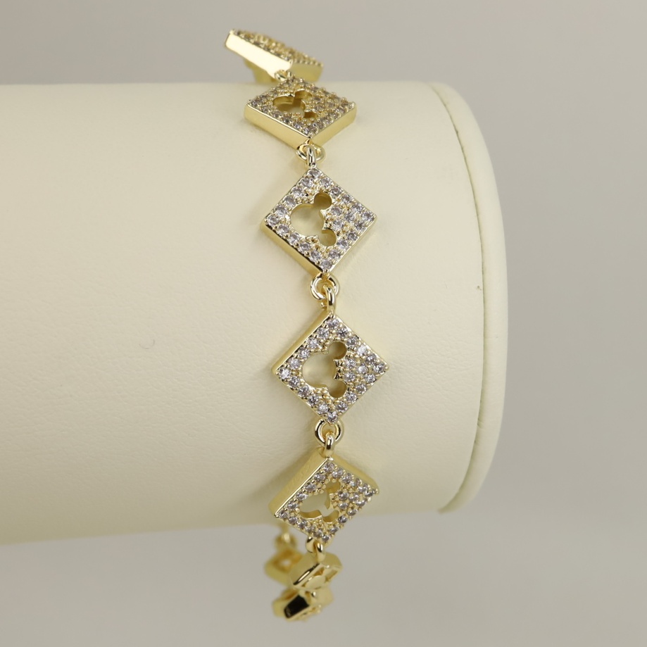 Bratara placata cu aur 14K model BB670 - 19 cm