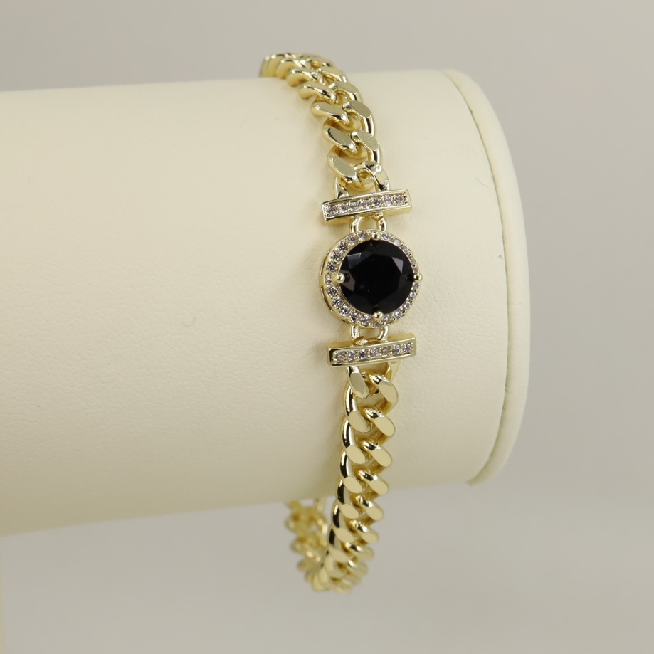 Bratara placata cu aur 14K model BB673 - 19 cm