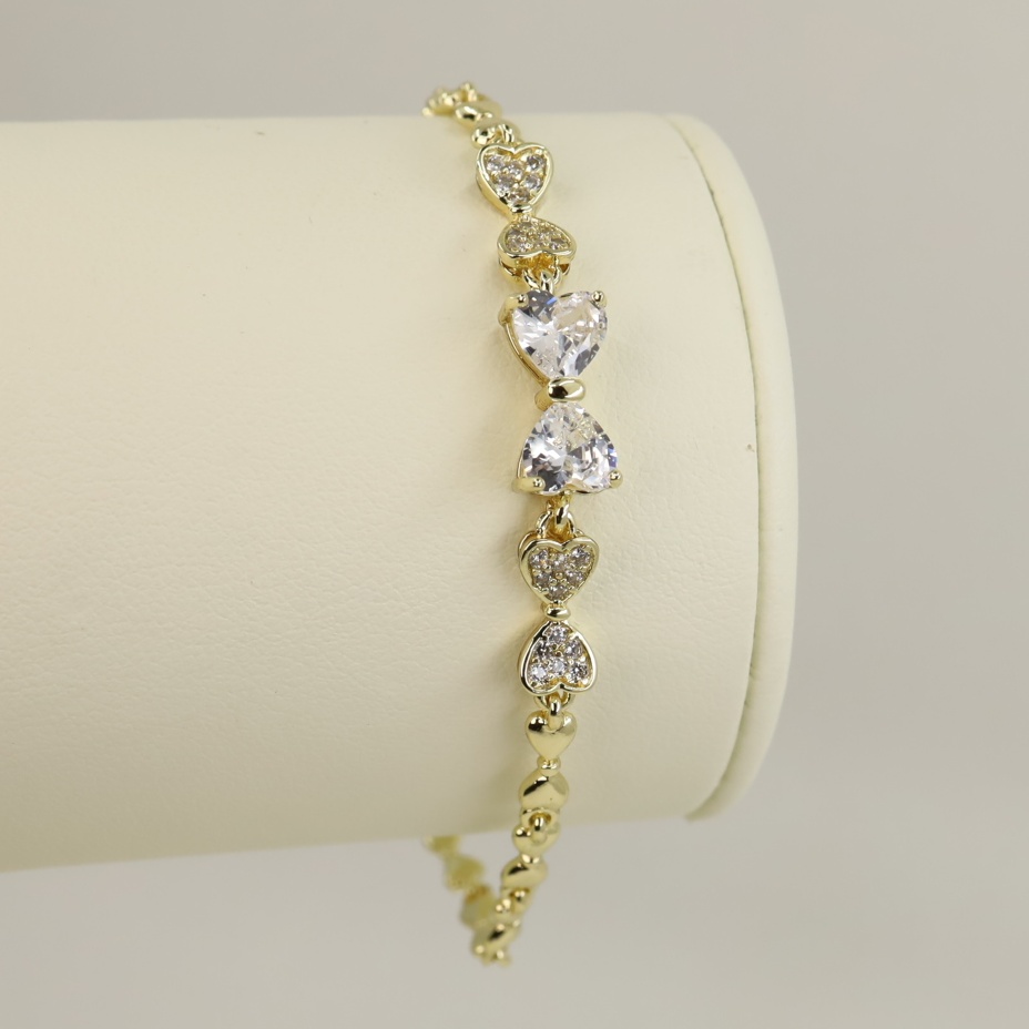 Bratara placata cu aur 14K model BB661 - 19 cm