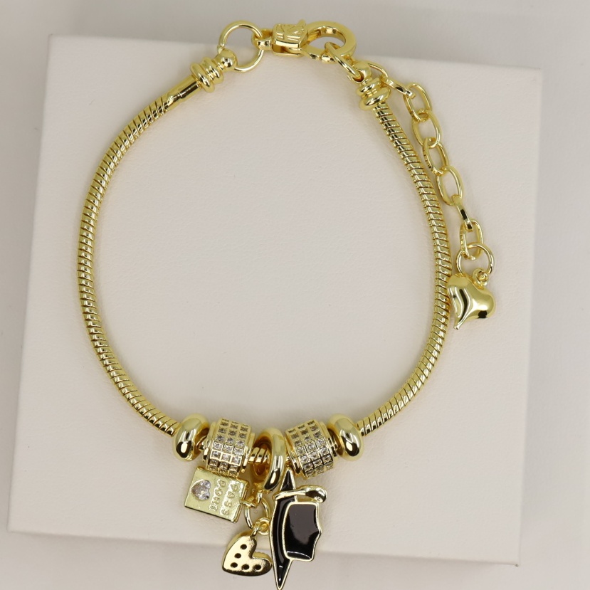 Bratara placata cu aur 14K model BB678 - 26 cm