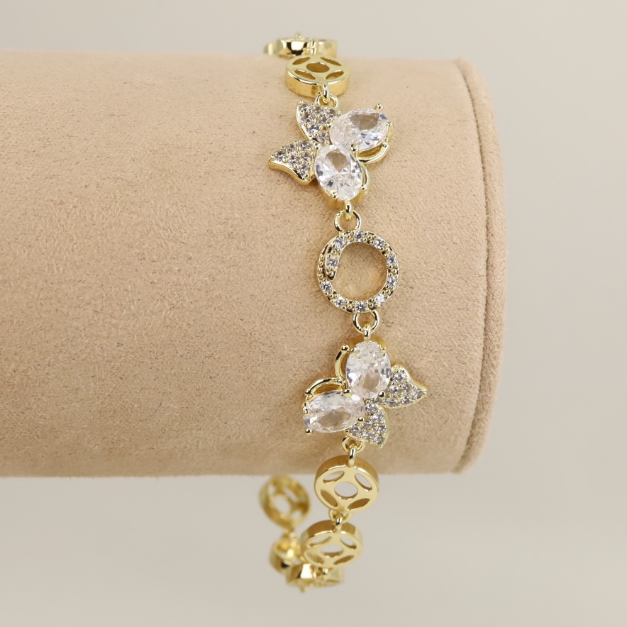 Bratara placata cu aur 14K model BB686  - 19 cm