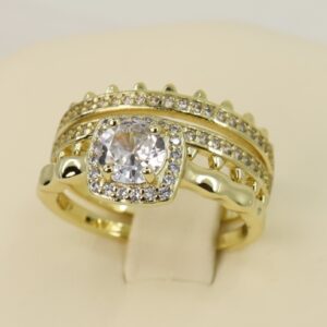 Set 2 inele placat cu aur 14K Model NX090 - Xuping