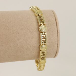 Bratara placata cu aur 14K model BB389 - 19 cm