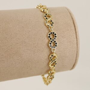 Bratara placata cu aur 14K model BB396 - 21 cm