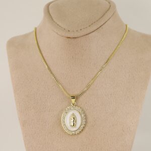 Lant cu pandativ placat cu aur 14K Model LL364 – 55 cm