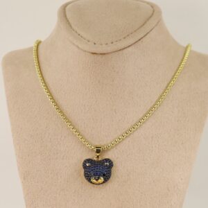 Lant cu pandativ placat cu aur 14K Model LL378 – 55 cm