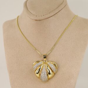 Lant cu pandativ placat cu aur 14K Model LL374 – 55 cm