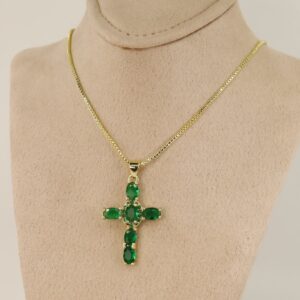 Lant cu pandativ placat cu aur 14K Model LL365 – 55 cm