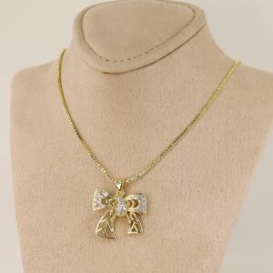 Lant cu pandativ placat cu aur 14K Model LL375 – 55 cm