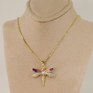 Lant cu pandativ placat cu aur 14K Model LL376 – 55 cm