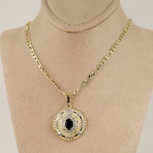 Lant cu pandativ placat cu aur 14K Model LL379 – 55 cm