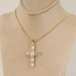 Lant cu pandativ placat cu aur 14K Model LL372  – 55 cm