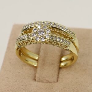 Set 2 inele placat cu aur 14K Model NX091- Xuping