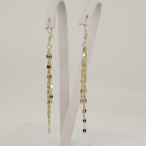 Cercei placati cu aur 14K model EEC097 - 6 cm