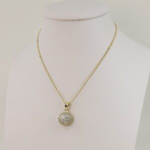 Lant cu pandativ placat cu aur 14K Model LL348 – 45 cm