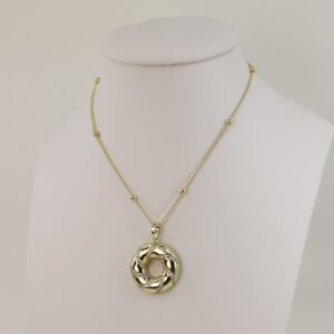 Lant cu pandativ placat cu aur 14K Model LL352 – 45 cm