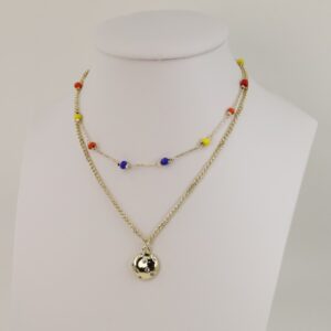 Lant colier placat cu aur 14K Model LL341 – 45 cm