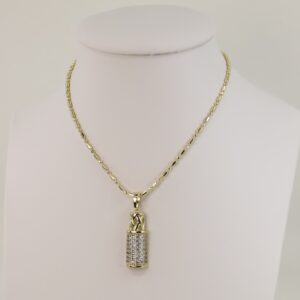 Lant cu pandativ placat cu aur 14K Model LL353 – 45 cm