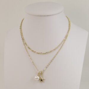 Lant colier placat cu aur 14K Model LL342 – 45 cm