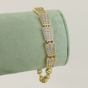 Bratara placata cu aur 14K model BB365 - 19 cm