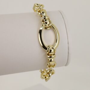 Bratara placata cu aur 14K model BB309 - 21 cm