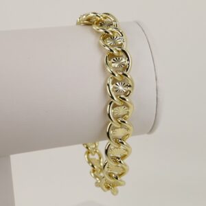 Bratara placata cu aur 14K model BB317 - 21 cm