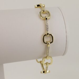 Bratara placata cu aur 14K model BB313 - 19 cm