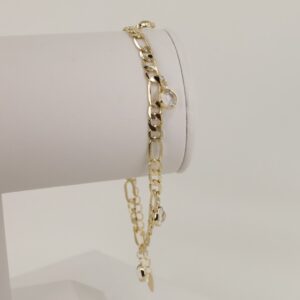 Bratara placata cu aur 14K model BB311 - 27 cm - glezna