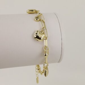 Bratara placata cu aur 14K model BB301 - 21 cm