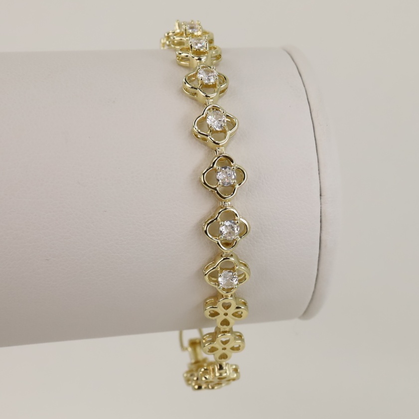 Bratara placata cu aur 14K model BB306 - 19 cm