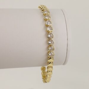 Bratara placata cu aur 14K model BB304 - 19 cm