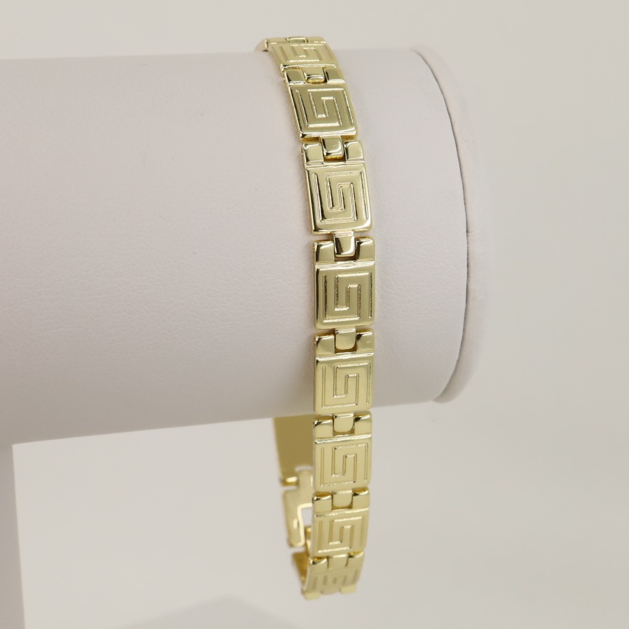 Bratara placata cu aur 14K model BB314 - 21 cm