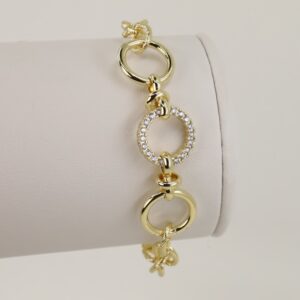 Bratara placata cu aur 14K model BB302 - 21 cm