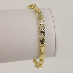 Bratara placata cu aur 14K model BB316 - 21 cm