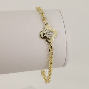 Bratara placata cu aur 14K model BB307 - 21 cm